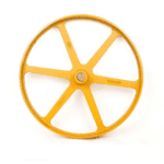 Polia movida ferro lisa 415 x 40 com 6 raios - Metalpama