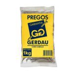 Prego 17x21 Gerdau com excelente resistência e precisão. Ideal para madeira, caixarias e marcenaria. Fixação duradoura com a qualidade Gerdau!