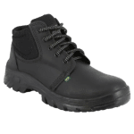 Botina com cadarço preto - Nobuck