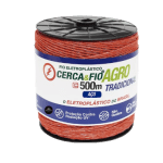 Fio eletroplastico para cerca eletrica laranja -Igecast