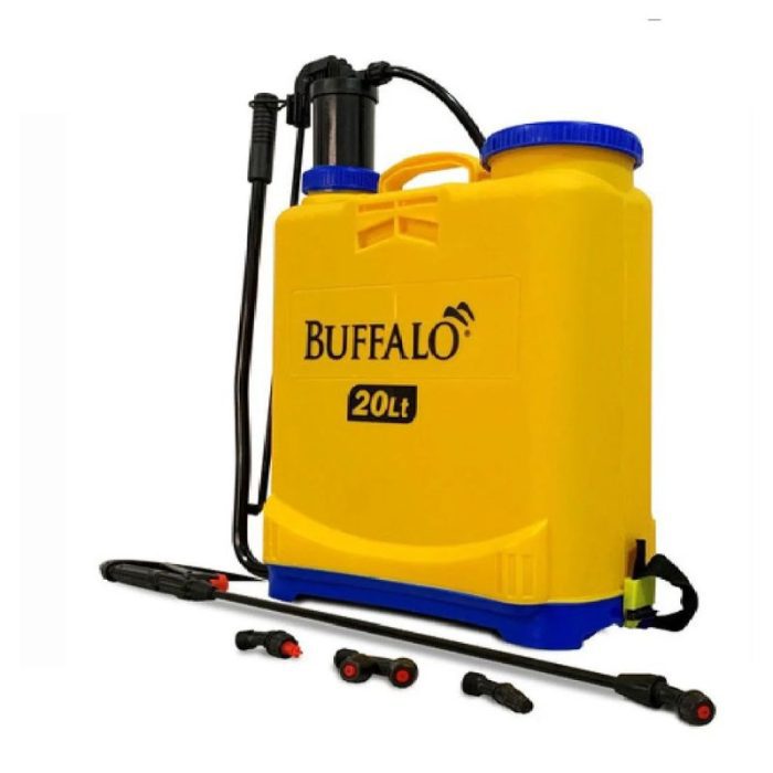 O Pulverizador Costal 20L Buffalo é ideal para aplicação de defensivos e fertilizantes, oferecendo conforto, resistência e pulverização uniforme para agricultura e jardinagem.