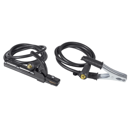 Conjunto de cabo para inversora 250A Noll com 16 mm² e conector 13mm. Alta condutividade, resistência e segurança para soldagem profissional e eficiente.