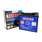 Bateria FA5,5D 5,5Ah selada para motos YBR 125, KE, ED e RD.