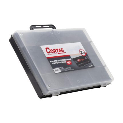Maleta organizadora 15 " com divisórias -Cortag
