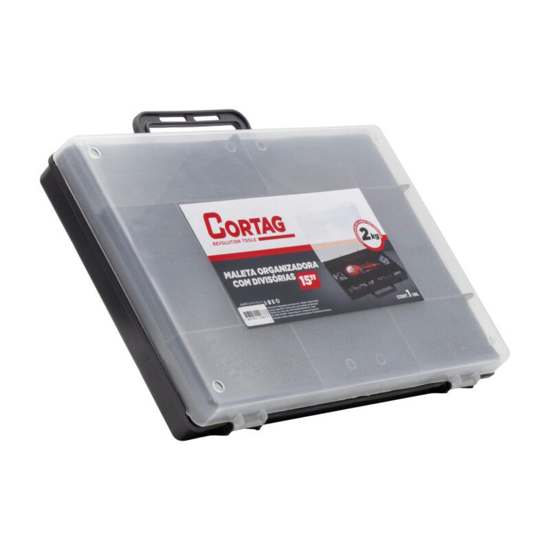 Maleta organizadora 15 " com divisórias -Cortag
