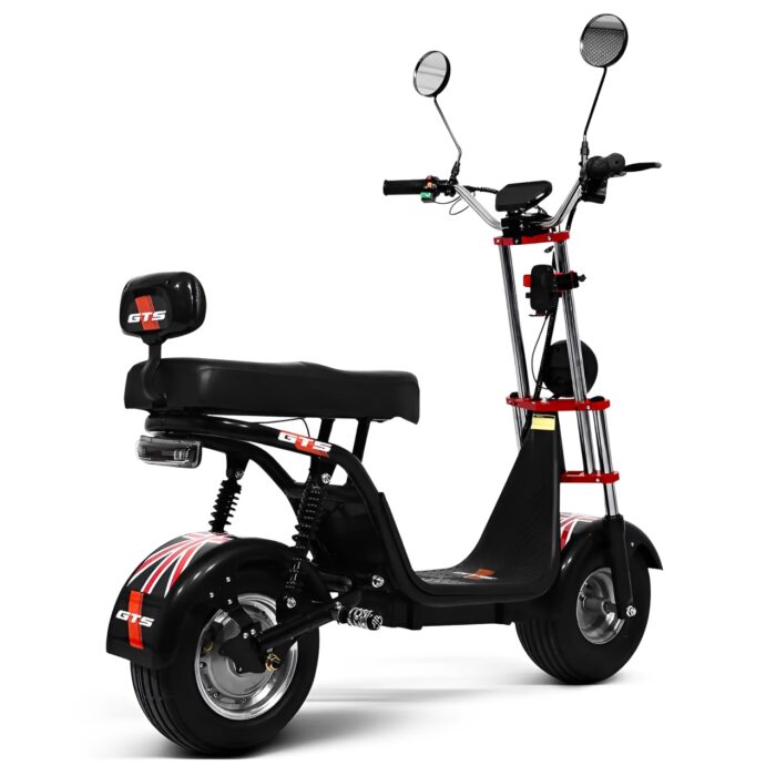 Scooter elétrica -1000W Bandeira inglesa com bateria de Lítio 48V - GTS