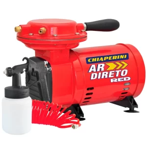 Compressor ar direto para pintura com pistola- VERMELHO CHIAPERINI