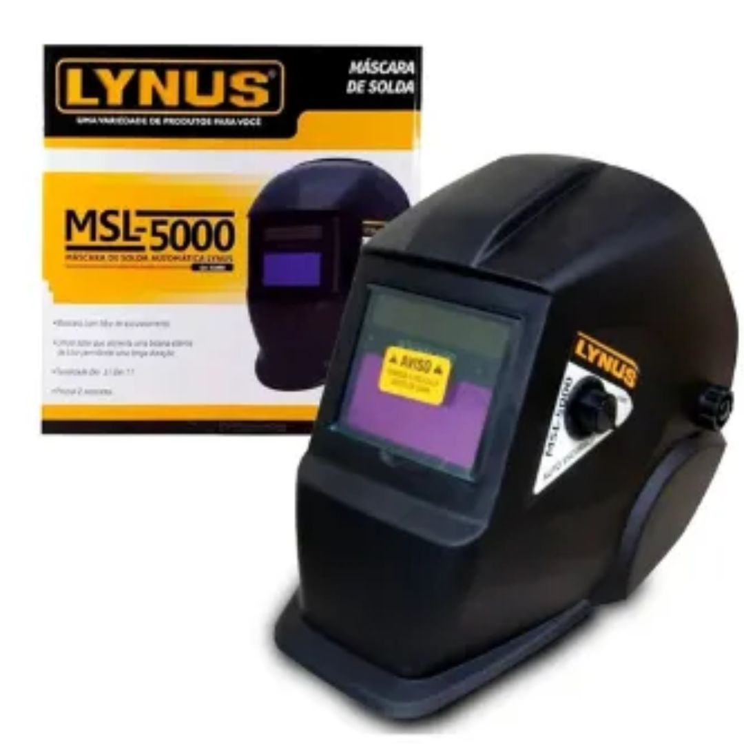 Máscara de Solda Escurecimento Automático MSL-500 – LYNUS